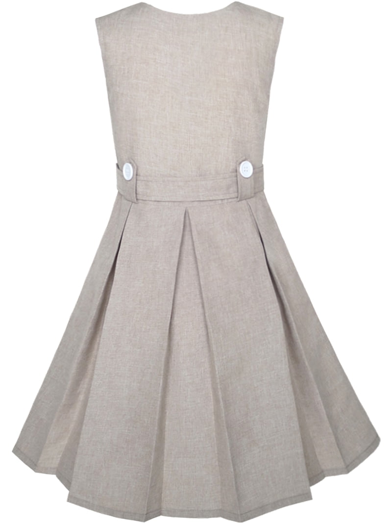 beige uniform dress Women's Beige UV Shirt Dress, Rimini, UPF 50+– Ker Sun USA main image 0