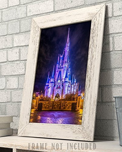 11x14 Unframed Art Print Great Home and Nursery Decor Details about   Cinderella's Castle 