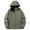 Army Green, variant on XWSHYW Mens Coats Mens Solid Color Pocket Detachable Hooded Sports Water Proofjing Long Sleeved Jacket