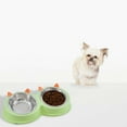 thumbnail image 6 of Cute and Playful Cat Ear Shaped Stainless Steel Pet Bowl Set for Dogs and Cats - Non- Double Feeder for Food and Water Ideal for Small, 6 of 6
