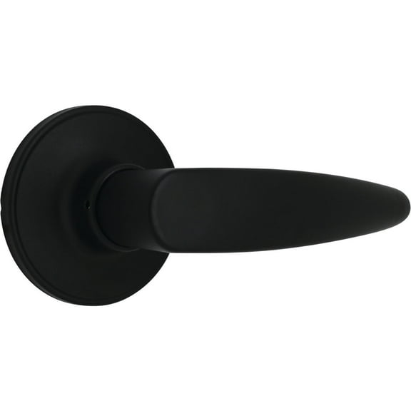 Steel Pro Matte Black Straight Passage Door Lever LHX903B