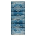 thumbnail image 3 of RUGSOTIC CARPETS Machine Woven Crossweave AREA RUGS - 2'6''x9'10'', Runner,Blue,Classic Oriental Traditional , Low Pile Machine Made Area Rugs for Living Room, Bed Room (M00065), 3 of 5