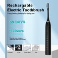 thumbnail image 4 of Cepillo de dientes eléctrico MSETGRD, paquete de 3 con 6 modos y 12 cabezales, 4 of 6