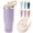 Lavender, variant on AQUAPHILE 30 oz Insulated Water Bottles with Straw Lid, Double Walled Vacuum Stainless Steel Travel Tumbler with Handle and Straw, Wide Mouth Thermos Bottle, Ivory Leopard