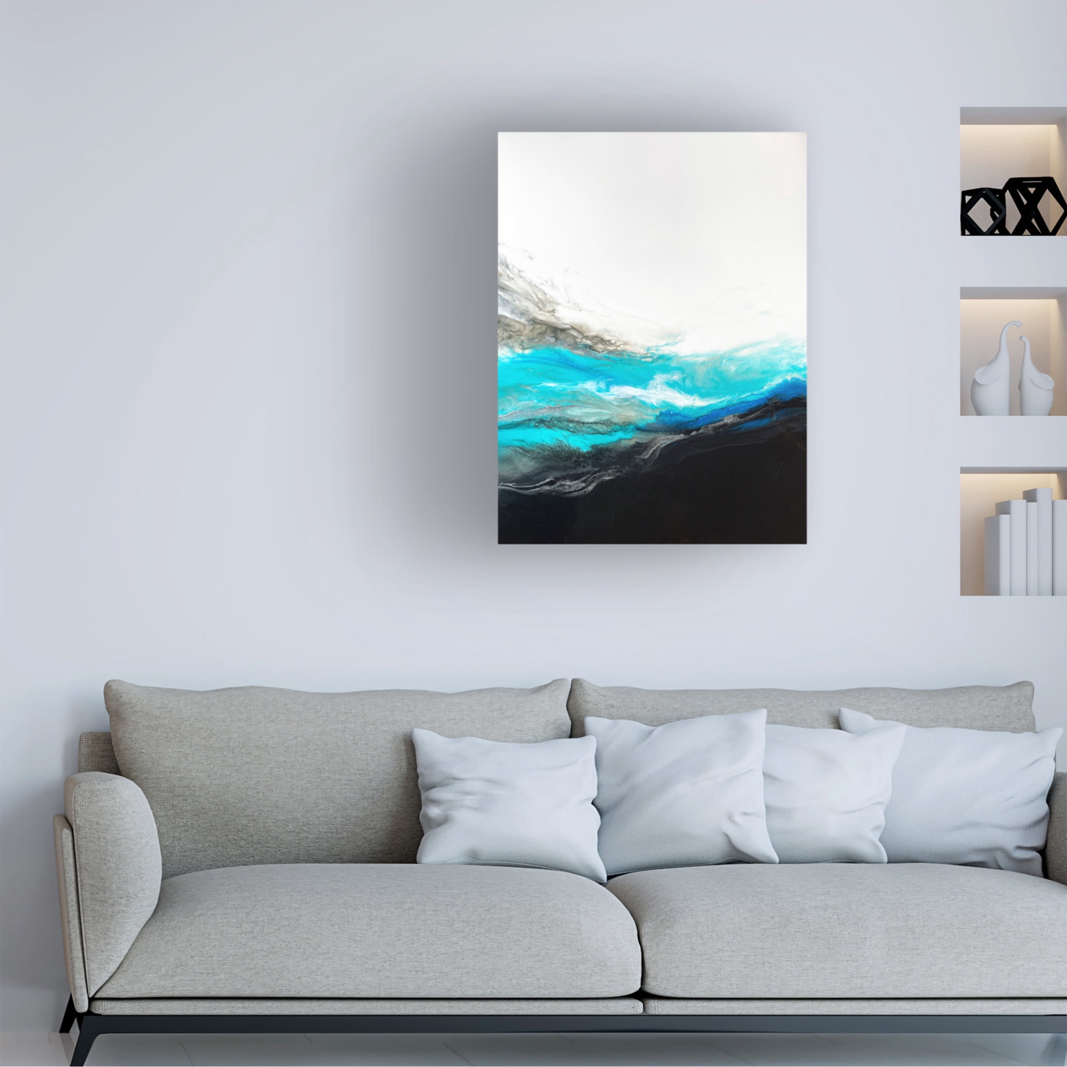 Trademark Fine Art Alyson Storms Resounding Wave Canvas Wall Art