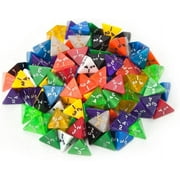 Wiz Dice Polyhedral RPG Dice from D4 to D20| Role Playing Game Dice| D&D Dice in Random Colors| D4 Polyhedral - 100 Pack
