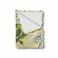 thumbnail image 2 of Vintage Soft Flannel Fleece Throw Blanket, Retro Style Lemon Tree in the Pot Realistic Detailed Sparrow and Butterfly, Cozy Plush for Indoor and Outdoor Use, 70" x 90", Multicolor, by Ambesonne, 2 of 6