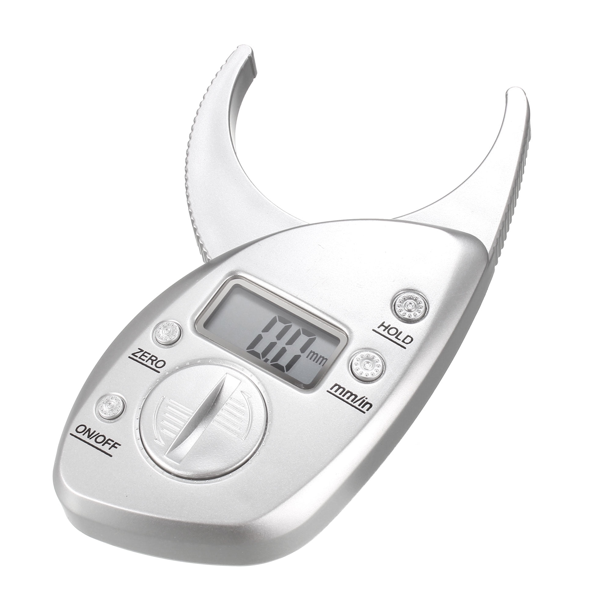 Uxcell Digital Body Fat Caliper 050mm Skin Fold Analyzer Silver Tone