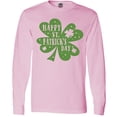 thumbnail image 3 of Inktastic Happy St. Patrick's Day Shamrock in Green Long Sleeve T-Shirt, 3 of 5