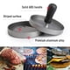 thumbnail image 5 of Prensa para hamburguesas, prensa para hamburguesas con 100 papeles para hamburguesas, molde para hamburguesas de aluminio antiadherente, accesorios para parrilla de barbacoa, cocina, 5 of 5
