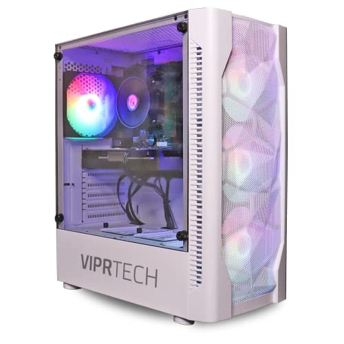 ViprTech Flurry Gaming PC Desktop Computer AMD Ryzen 5 (8Core), AMD