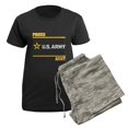 thumbnail image 5 of CafePress - Proud Army Aunt White And Gold Pajamas - Women's Short Sleeve Print T-Shirt and Pants Dark Cotton Pajama Set, 5 of 7