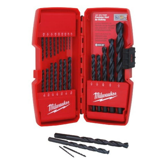 Milwaukee GIDDS2-811325 21 Piece Thunderbolt Black Oxide Drill Bit Set