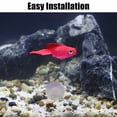 thumbnail image 7 of Unique Bargains Aquarium Artificial Golden Fish Ornament Glowing Simulation Animal Decoration with Suction Cup Red, 7 of 7