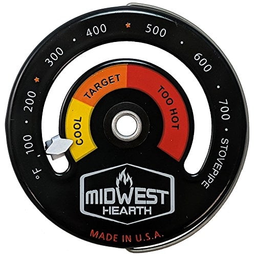 Termómetro magnético para estufa de leña Midwest Hearth para chimenea P