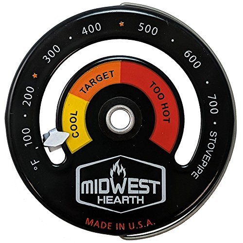 Termómetro magnético para estufa de leña Midwest Hearth para chimenea P