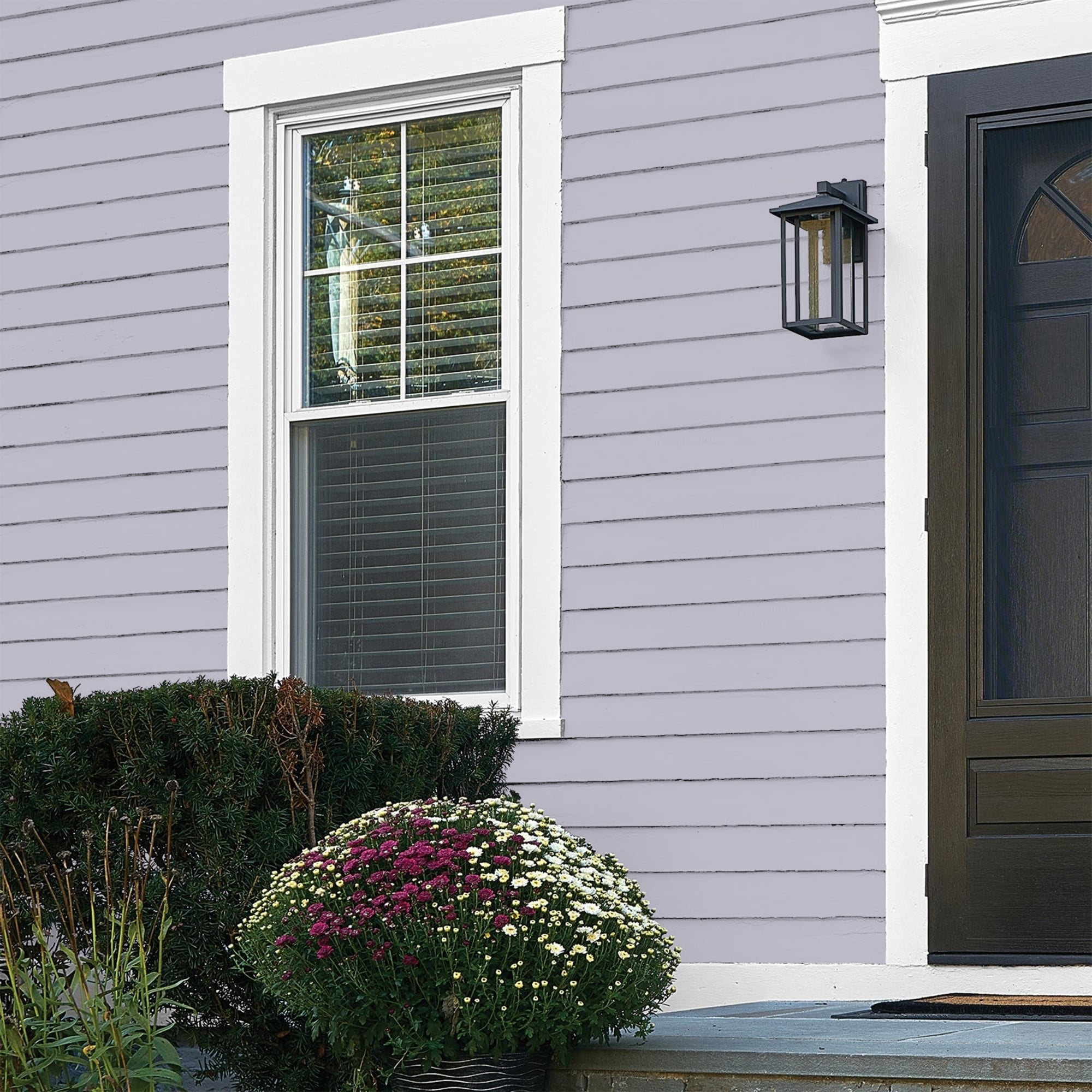 Glidden One Coat Silverberry / Purple Flat Exterior Paint with Primer, 5 Gallon