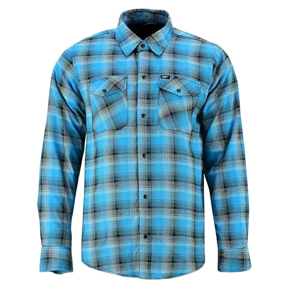 Daniel Smart Mens Cotton Flannel Shirts Long Sleeve Shirt for Men with Casual Button Down & Front Chest Pockets