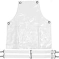 thumbnail image 2 of Fashion Clear Apron Oil Resistant Waterproof Home Aprons Household Supplies, 2 of 5