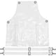 thumbnail image 2 of Fashion Clear Apron Oil Resistant Waterproof Home Aprons Household Supplies, 2 of 5