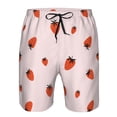 thumbnail image 3 of Goofa Strawberry Printed Mens Swim Trunks Summer Quick Dry Short Beach Swimwear Bathing Suits-Small, 3 of 9