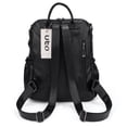 thumbnail image 3 of UTO Women's Backpack Purse PU Leather Large Designer Ladies Fashion Shoulder Handbag with Tassel(Black Quilted), 3 of 8