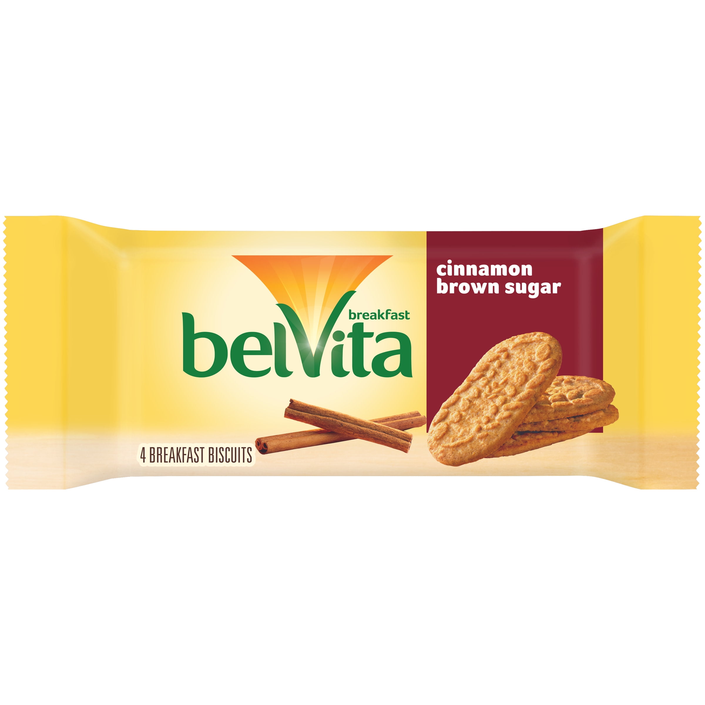 belVita Cinnamon Brown Sugar Breakfast Biscuits, 1 Pack (4 Biscuits)