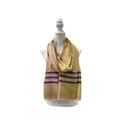 Two Toned And Striped Wool Scarf For Women Fun Casual Perfect For Social Events