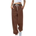 thumbnail image 1 of Women's Fall and Winter Casual Fashion Drawstring Pants, 1 of 6