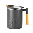 thumbnail image 6 of huanledash 450ML Coffee Mug Leak-proof Wide Mouth Large Capacity Heat Insulation Stainless Steel Water Drinking Cup with Lid Household Supplies, 6 of 8