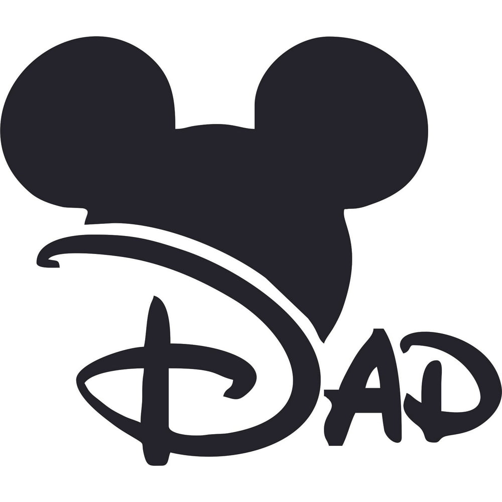 The Mickey Mouse Daddy Cartoon Character Wall Art Vinyl Sticker Design