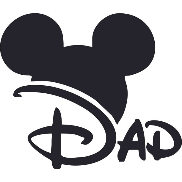 the mickey mouse daddy cartoon character wall art vinyl