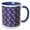 Blue/White, variant on 3drose, Sugar Skulls, Fancy, Decorative, Leafy, Flowers, Purple, Pink, Yellow, Pattern, 11oz Two-tone Green Mug