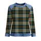 thumbnail image 5 of TaTaai Ladies Plaid Patchwork Long Sleeve Round Neck Blouse Casual Fashion Loose Fit Soft Lightweight Top Comfortable Daily Wear Shirt For Women All Season Outfits Gift, 5 of 5