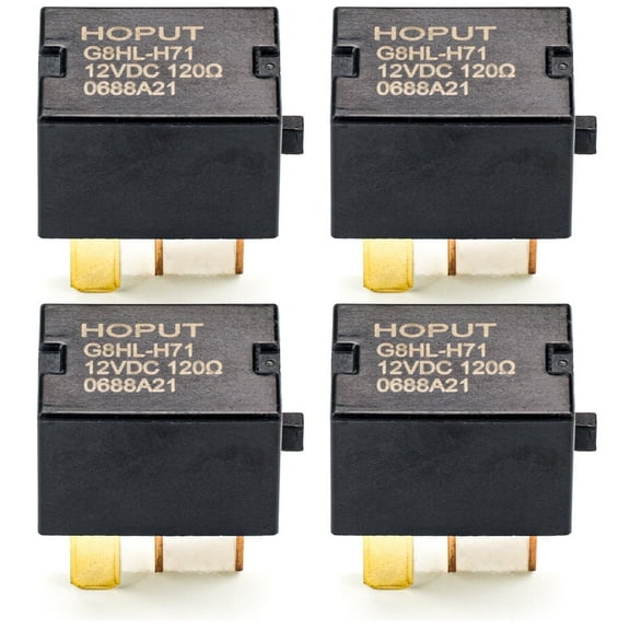 HOPUT  4 Pack G8HL-H71 AC and Starter Relay 39794-SDA-A03 39794-SDA-A05 Compatible for Crosstour CR-V CR-Z Element Insight Odyssey Pilot Acura TL TSX MDX