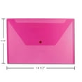 thumbnail image 3 of JAM Paper Plastic Envelopes with Snap Closure, Legal Booklet, 9 3/4 x 14 1/2, Assorted Colors, 6/Pack, 3 of 5