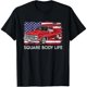 thumbnail image 1 of Playera para Mujer con Bandera Americana y Estilo Square Body Life Truck, 1 of 5