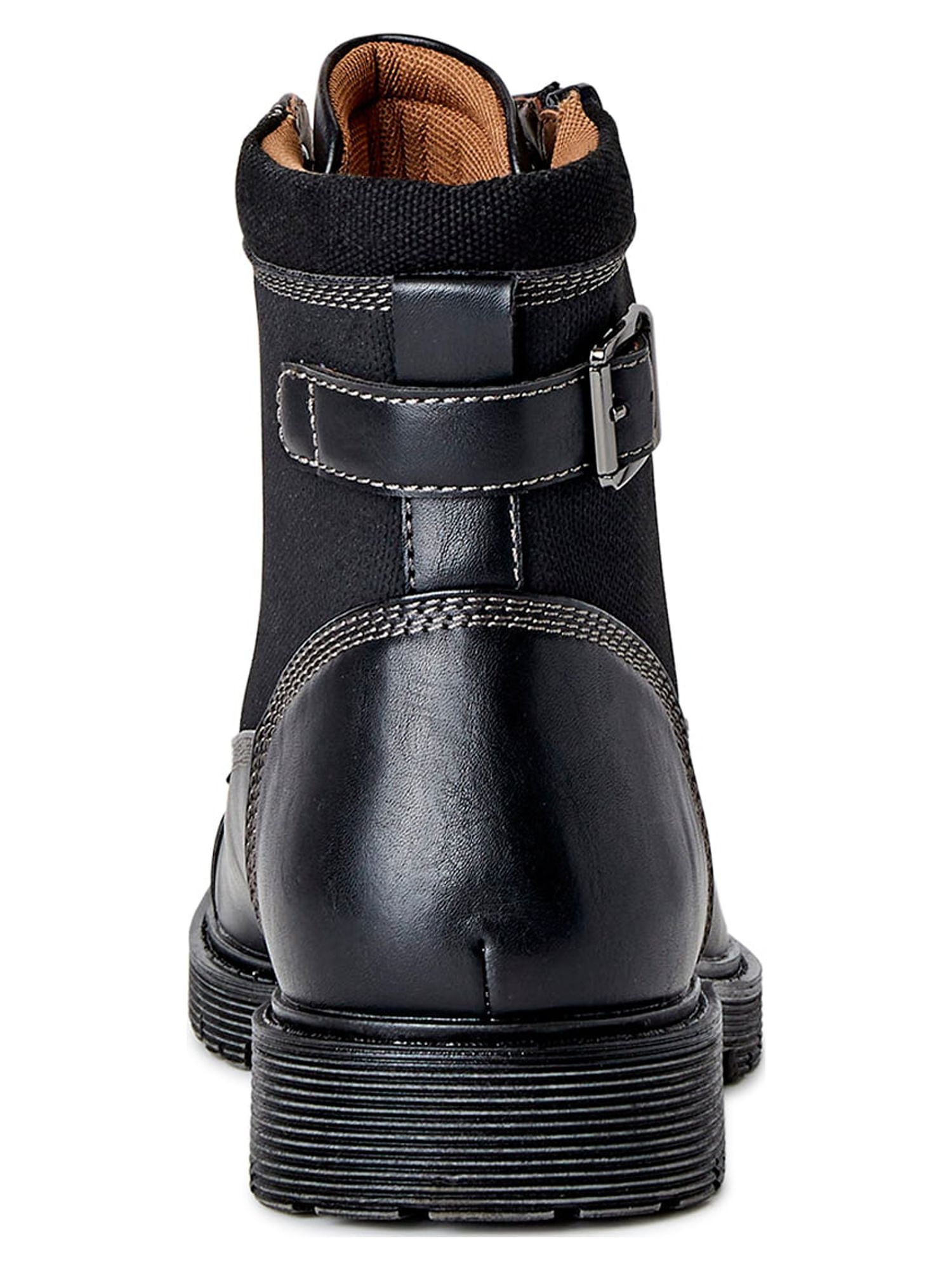 Madden NYC Men\'s Devon Black Lace-Up Boots with Side Zip Steve Madden Delwar Boot - Men main image 2