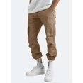 thumbnail image 1 of Men Comfy Workwear Cotton Linen Multi-pocket Casual Loose Baggy Long Cargo Pants, 1 of 3
