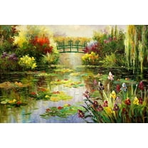 Monet Garden - Canvas OR Print Wall Art