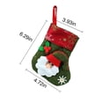 thumbnail image 5 of Christmas Joy, Set of 4, 3D Christmas Theme Stockings Gift & Candy Bag & Tableware Holder Ornament Animated Santa Reindeer Snowman Dog, Snowflake, Set of 4, 5 of 11