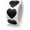 Black, variant on White Heart Stickers Roll 1 Inch Valentine's Day Love Shape Labels Removable for Craft Envelopes Boxes Tags Bags Wedding 500 count