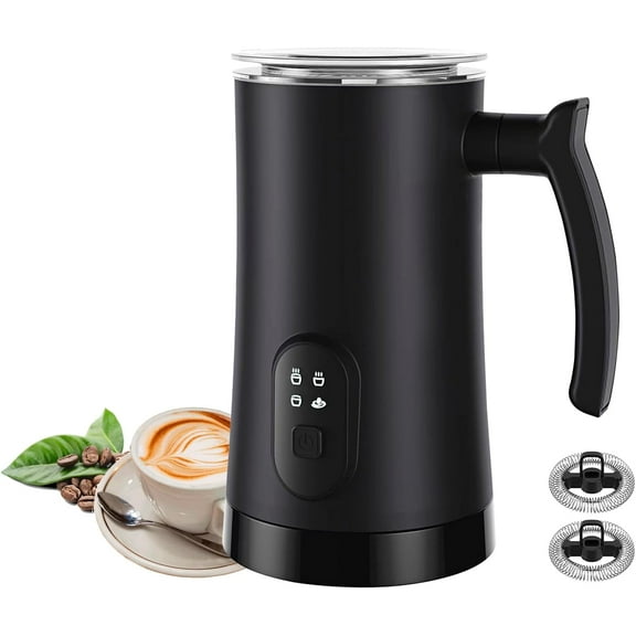 Milk Frother, 4 in 1 Electric Milk Steamer,11.8oz/350ml Automatic Warm and Cold Foam frother for Coffee, Latte, Macchiato, Cappuccino, Hot Chocolate