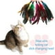 thumbnail image 1 of Reemplazo Del Palo De Burlas De Gatos 5pcs Cat Teasing Feather Wand Bell Round Pets Kitten Teaser Juguetes de reemplazo, 1 of 6