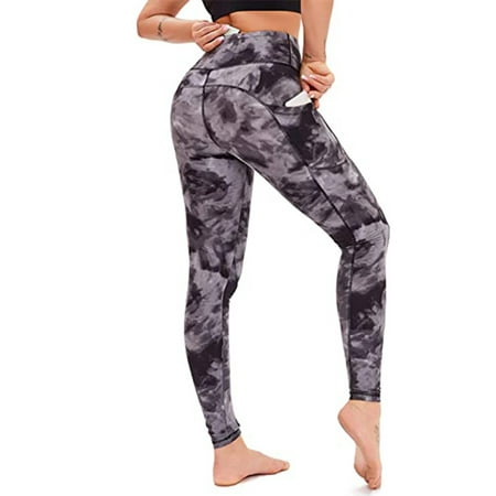 UKAP Yoga Leggings for Women High Waist Full-Length Capri Leggings for Ladies Workout Pants with Inner Pockets Tights Outfit Stretch Shapewear Womens Activewear Leggings Pants & Capris