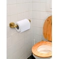 thumbnail image 2 of Portarrollos de papel higiénico, soporte de papel higiénico de montaje en pared de acero inoxidable SUS304 dorado cepillado para baño, cocina, baño Zhivalor WRMH-1043, 2 of 7