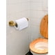 thumbnail image 2 of Portarrollos de papel higiénico, soporte de pared de acero inoxidable SUS304 de Oro Cepillado para baño, cocina y baño, 2 of 7