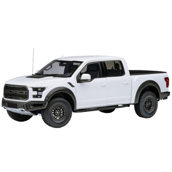 2019 Ford F-150 Raptor Pickup Truck Oxford White 1/18 Model Car by Autoart