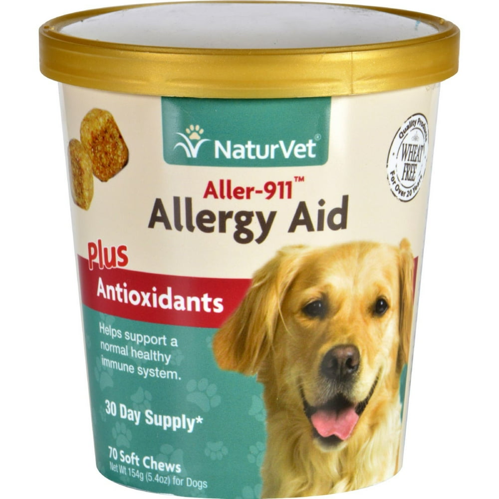 Naturvet Aller 911 Allergy Aid Antioxidants For Dogs 70 Soft Chews