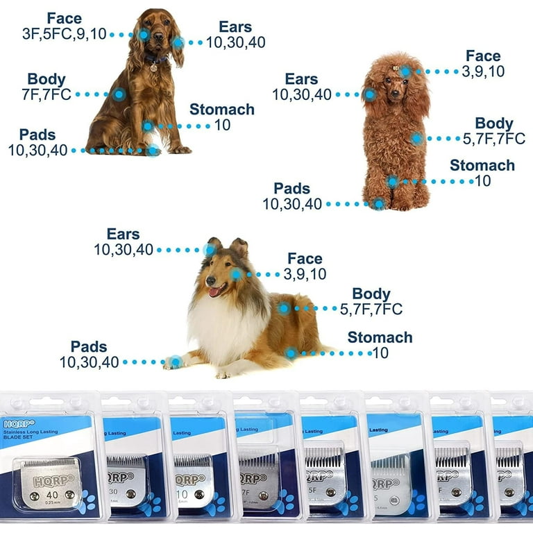HQRP Size 9 Animal Clipper Blade Compatible with Oster Lithium Ion Volt 078004 000 000 Pet Grooming Walmart